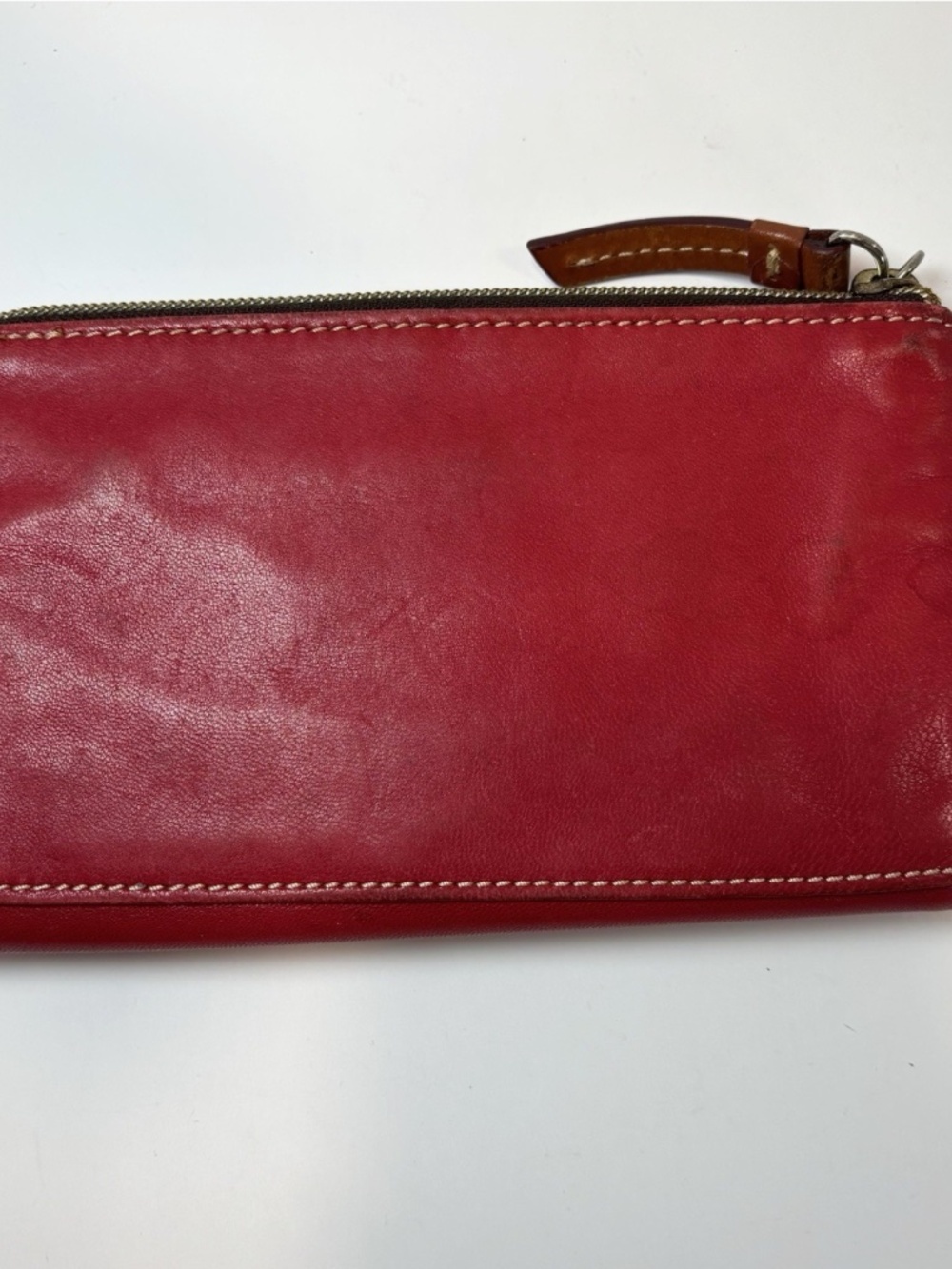 Dooney And Bourke Red Plaid Canvas Signature Large Tote/Red Leather Zip Wallet - Picture 14 of 16